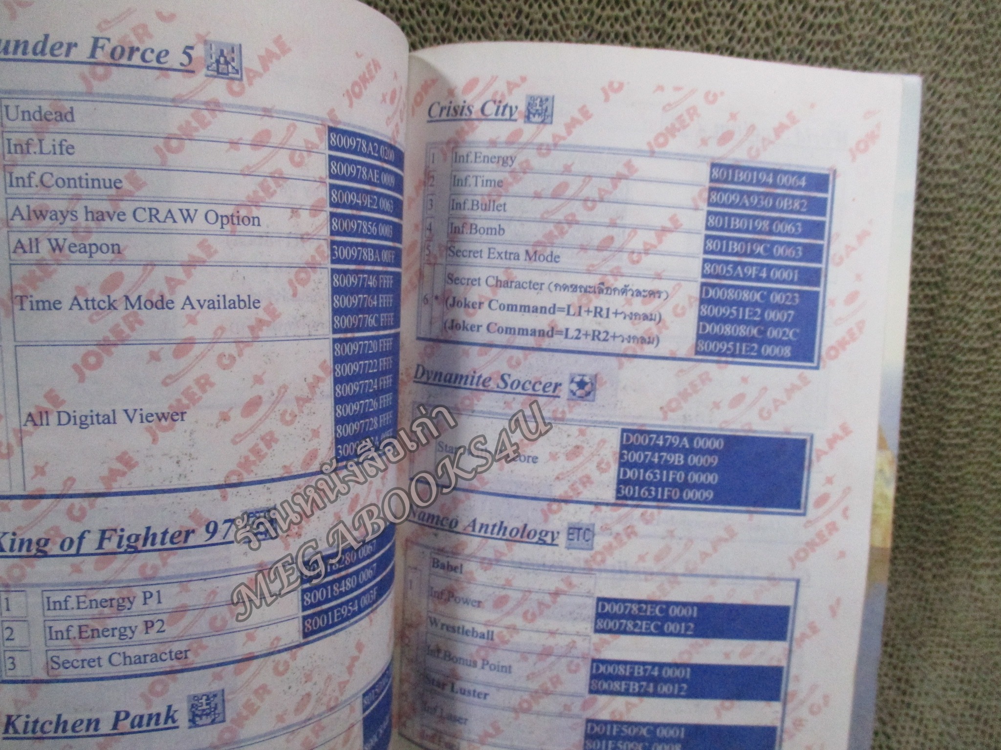 คู่มือเฉลยเกมส์ คู่มือสูตรอมตะ เล่ม16 / JOKER GAME / SOUKAIGI / ตัวหนังสือ แข็งแรง สภาพภายในดีา