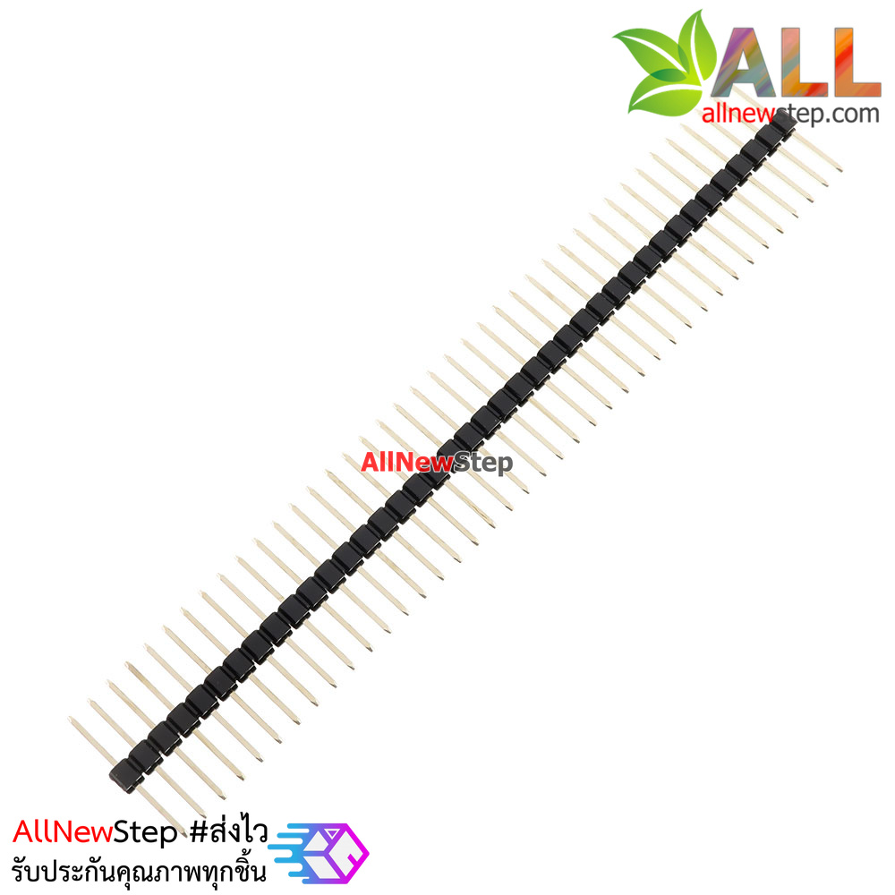 ก้างปลาแบบยาวสองด้าน 40Pin 1x40 2.54mm 17mm Long Header Pin Male Breakable Pin Header