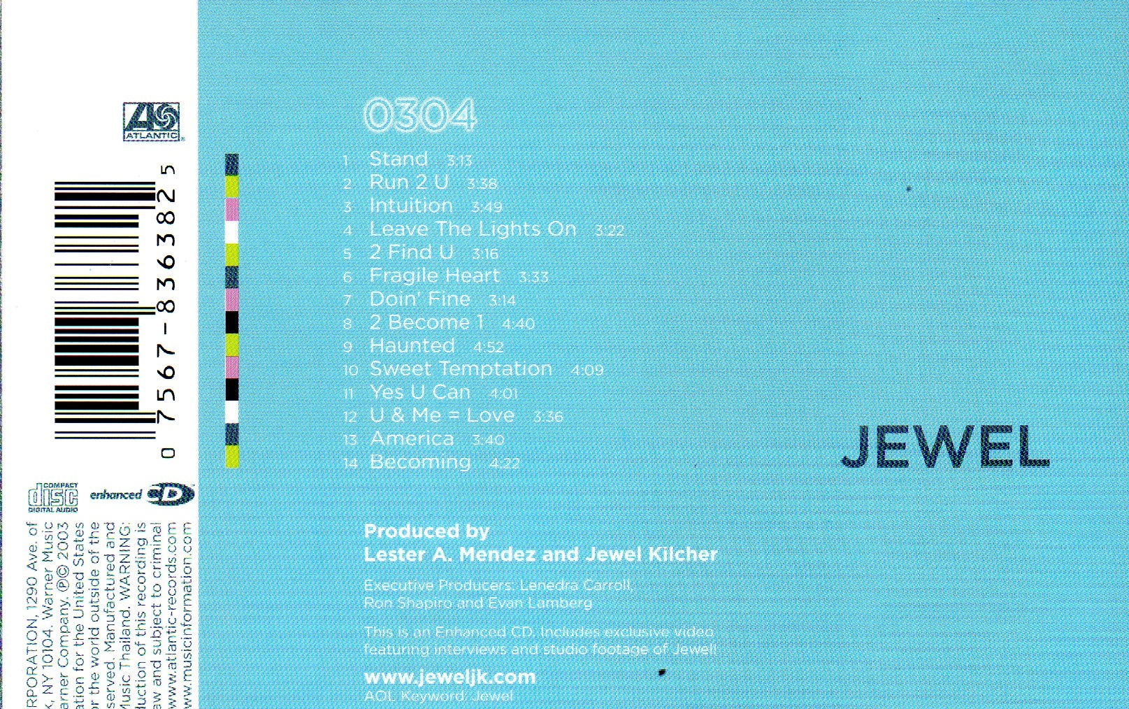 CD,Jewel - 0304 (2003)(Thai)