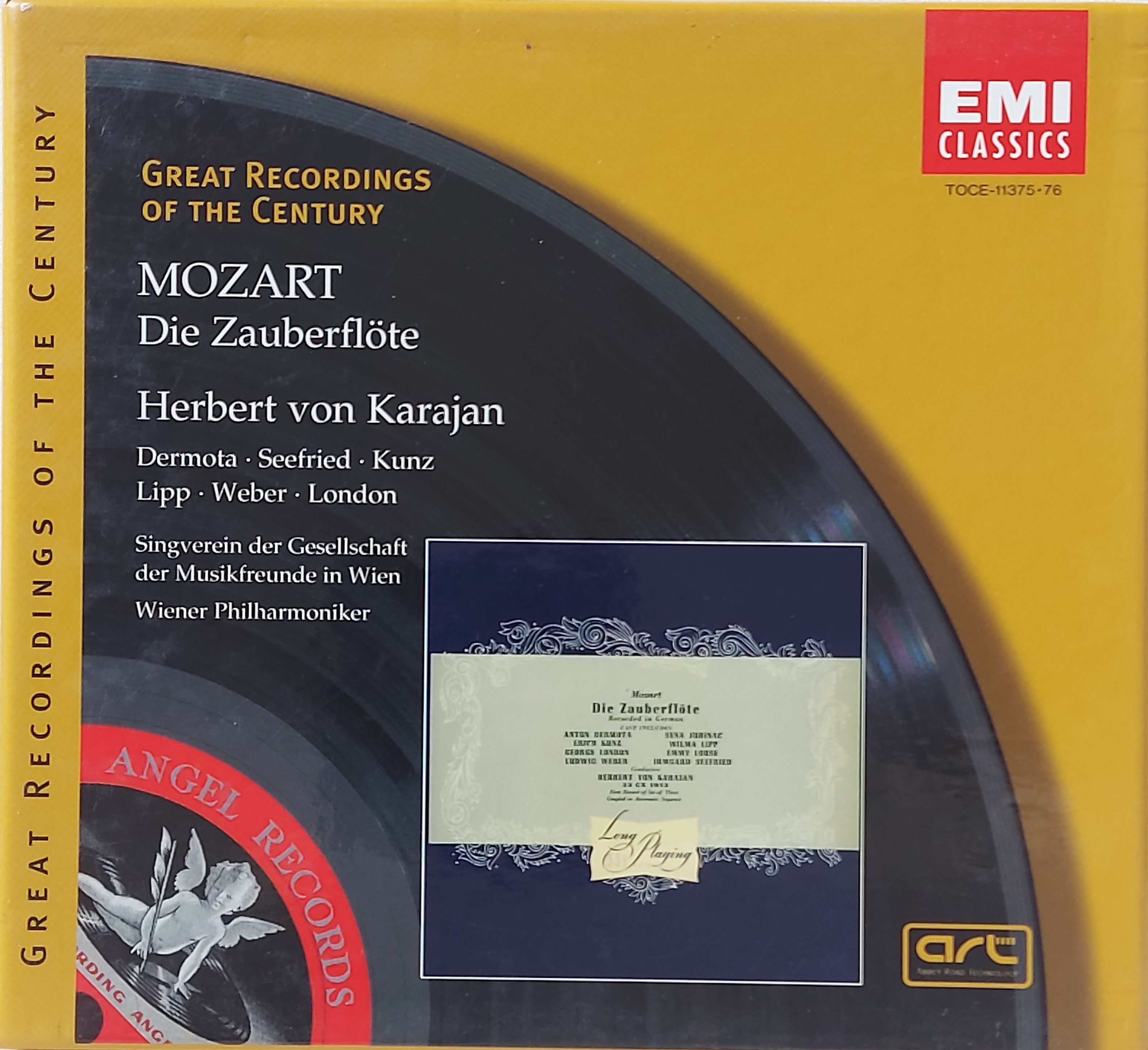 Used CD,MOZART Die Zauberflote (A+)(2CD)(Classical)(instrumental)(1999)(Japan)