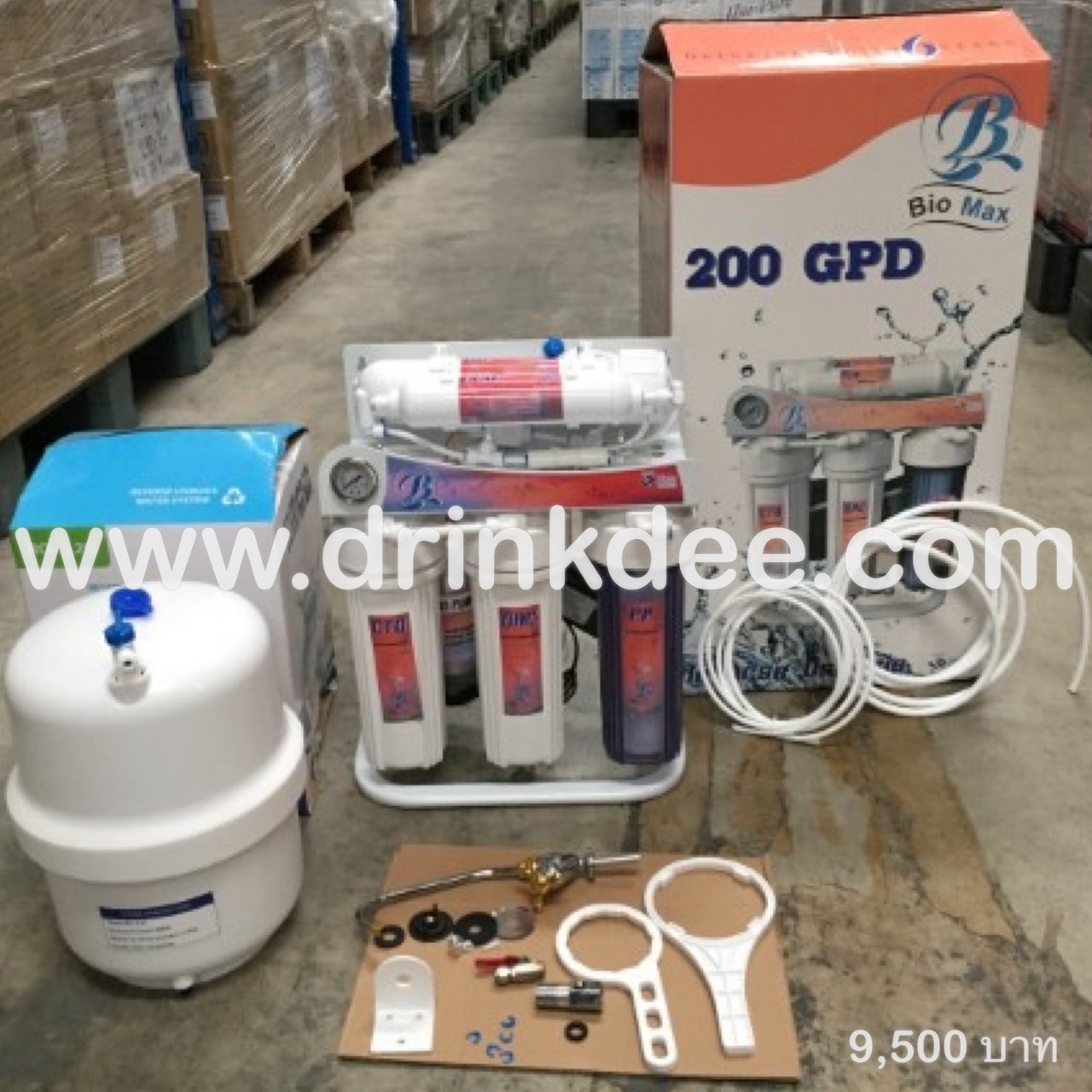 เครื่องกรองน้ำ 5 ขั้นตอน RO. 200GPD