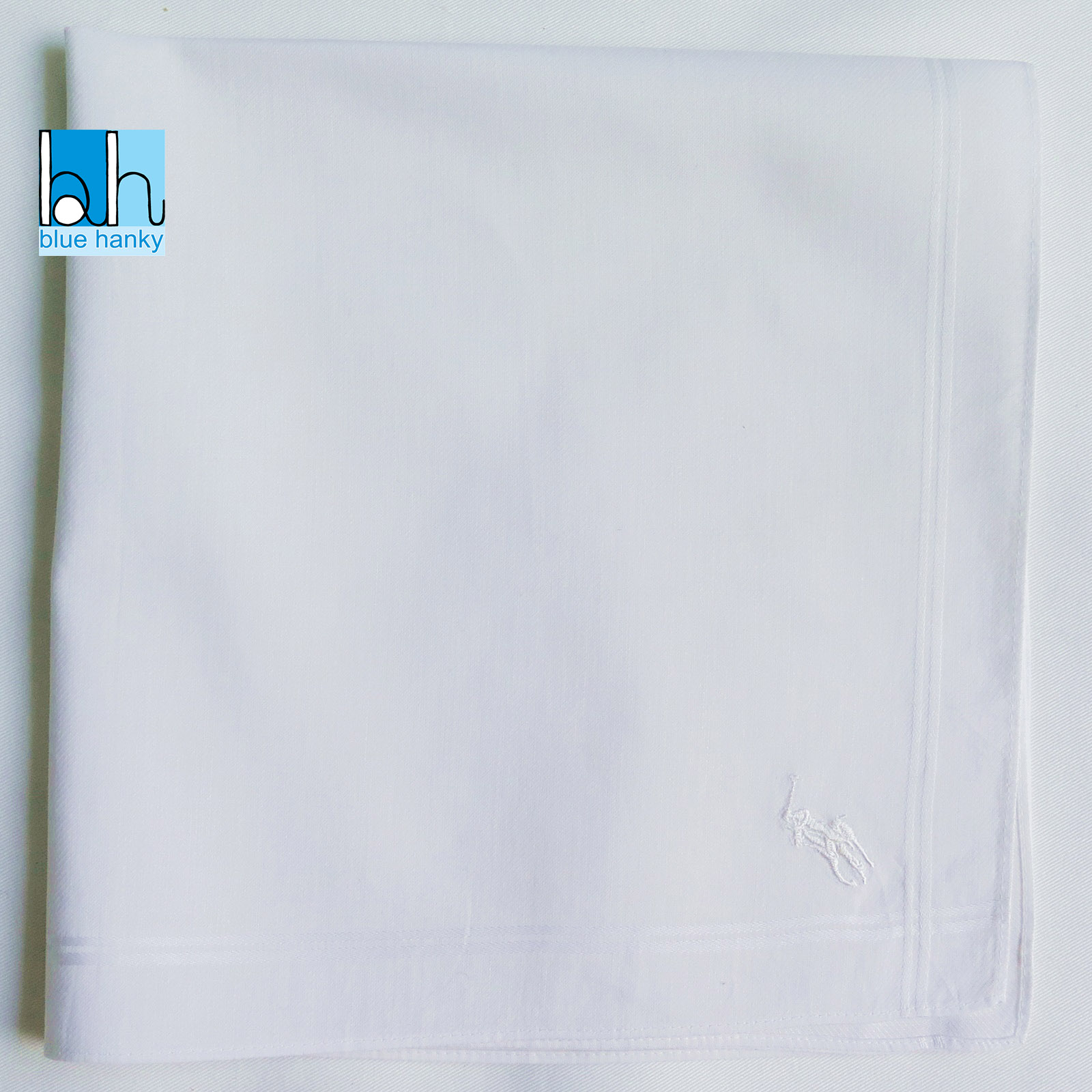#292 21" POLO RALPH LAUREN ผ้าเช็ดหน้ามือ2 สภาพดี ผ้าเช็ดหน้าผืนใหญ่