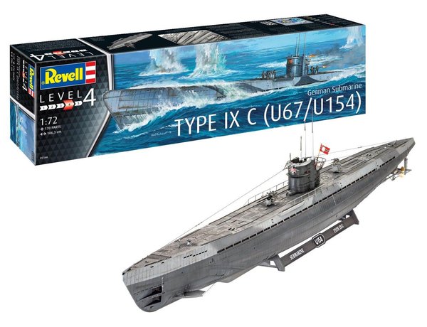 1/72 German Submarine Type IX C (U67 / U154)
