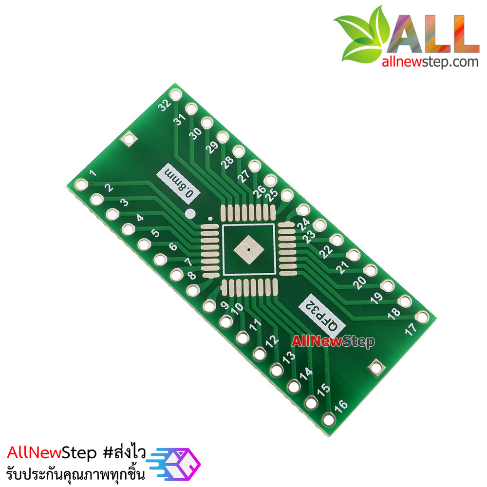 QFP32 turn DIP32 With Grounding Plate TQFP LQFP EQFP 0.8MM Pitch IC adapter Socket Adapter plate PaB