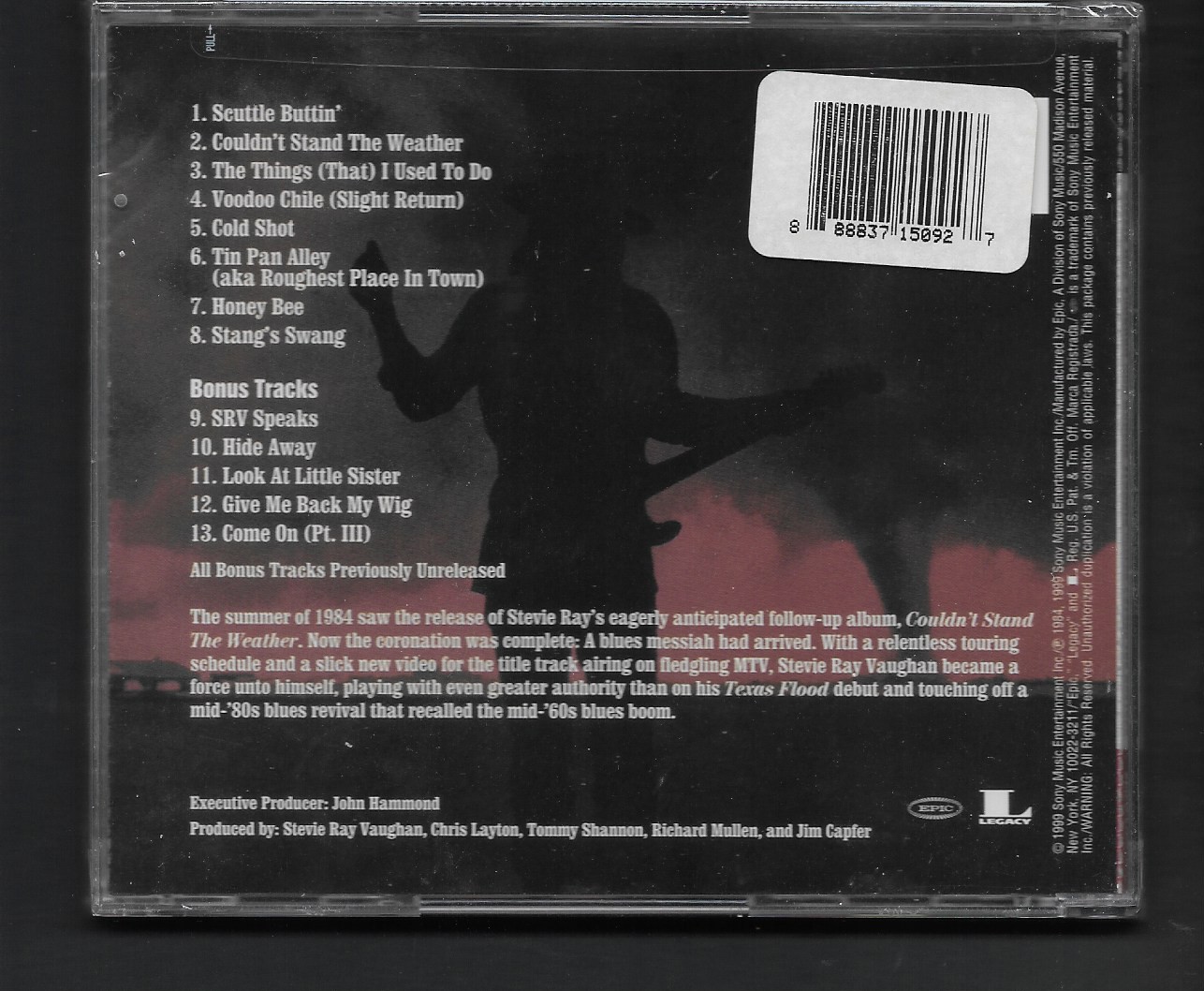 CD,Stevie Ray Vaughan And Double Trouble - Couldn't Stand The Weather (1999)(USA)