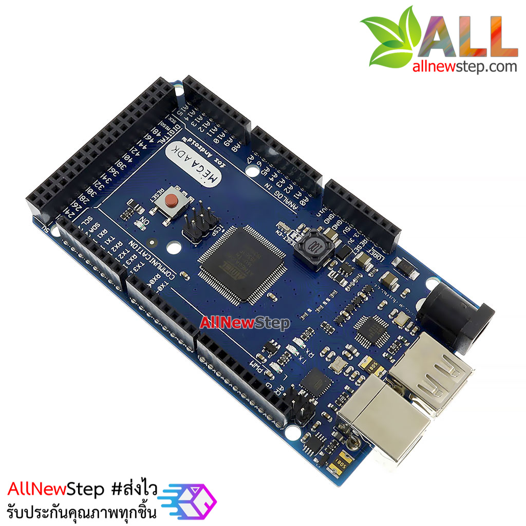 บอร์ด Google Android Open ADK Mega 2560 + USB Host พร้อมสาย USB (Arduino-Compatible)