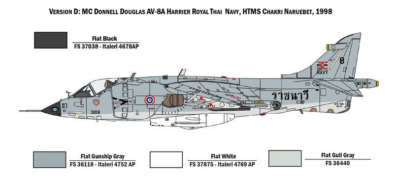 1/72 ROYAL THAI NAVY AV-8A HARRIER