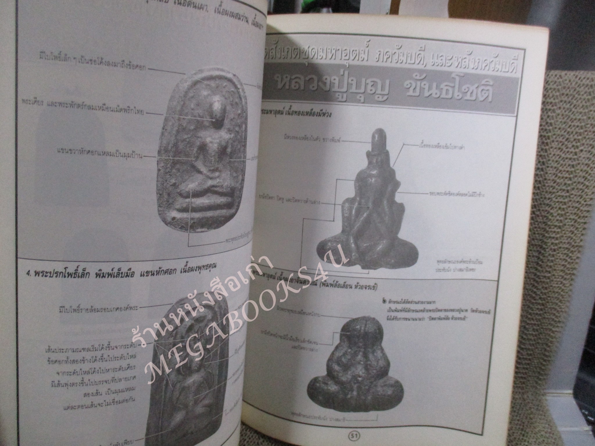หนังสือพระเครื่อง อภิญญาฤทธิ์ จิตตานุภาพ หลวงปู่บุญ วัดกลางบางแก้ว
