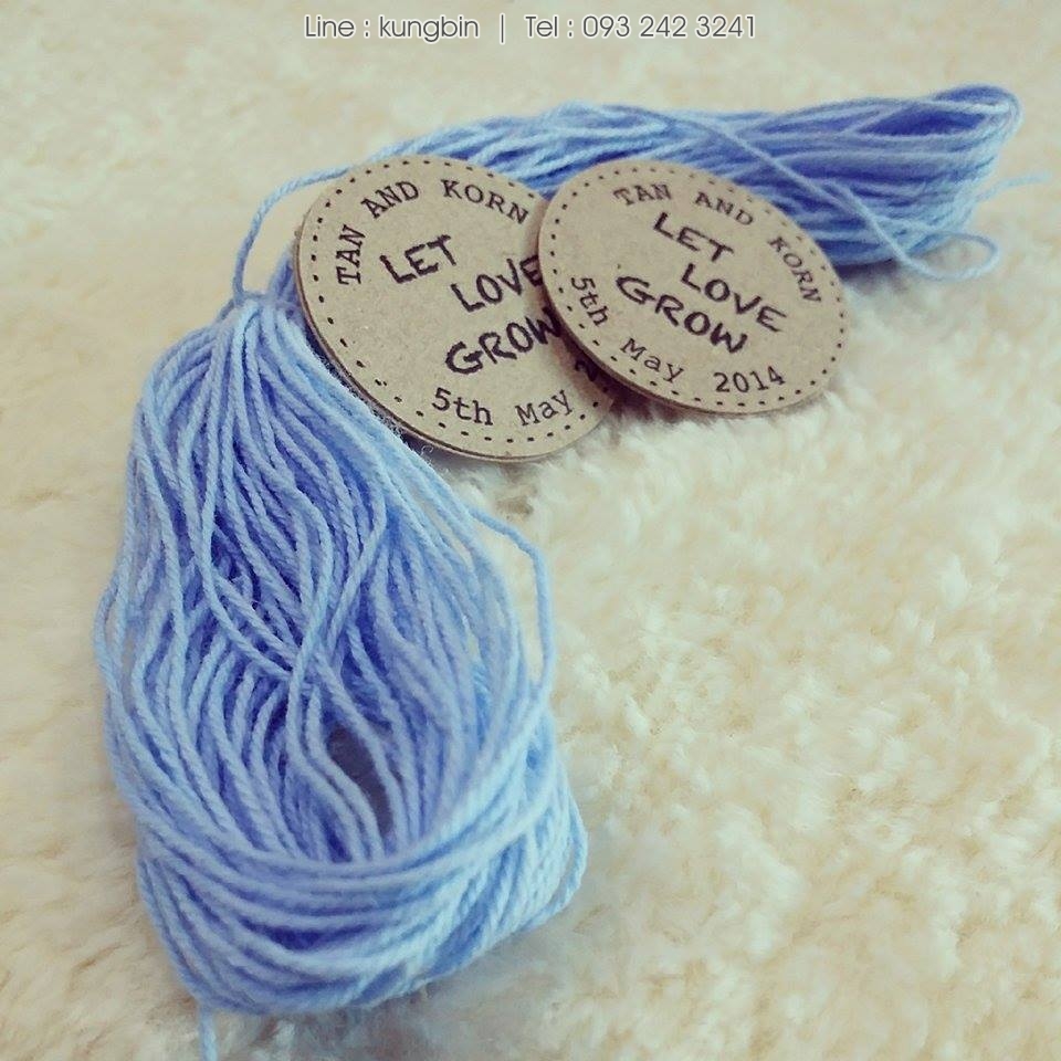 เชือกเส้นเล็ก ประมาณ 1 มิล สีฟ้า