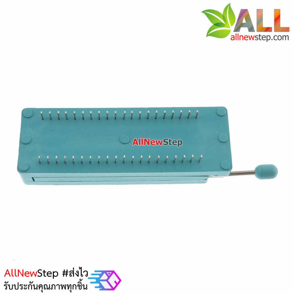 ZIF socket 40 pin ซ็อกเกต IC 40p ขาแบบแถบยาว สีเขียว