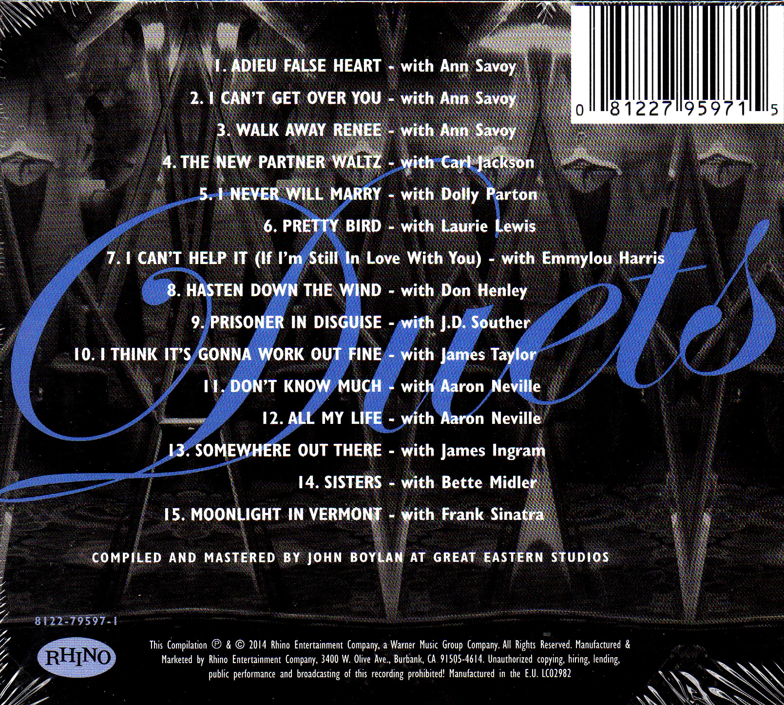 CD,Linda Ronstadt - Duets (2014)(EU)