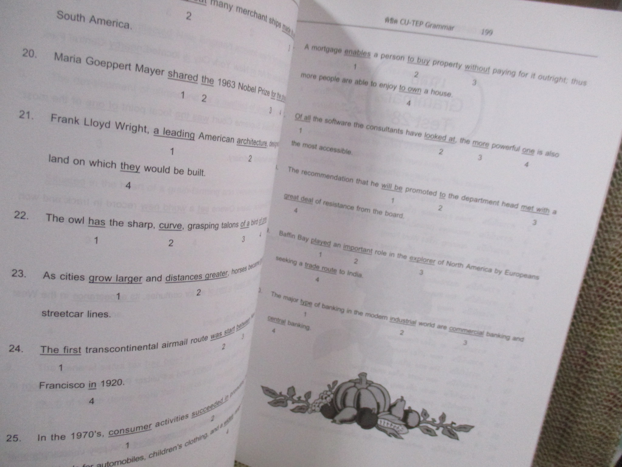 พิชิต CU-TEP GRAMMAR กุญแจนำเข้าจุฬาฯ / ด้านในสะอาด ไม่มีรอยขีดเขียน /