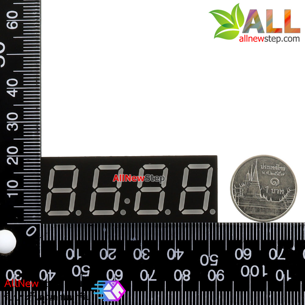 7 Segment 0.56 นิ้ว 4 digit clock Red ไฟ 7 segment 0.56 4 หลัก สีแดงพร้อมจุดนาฬิกา แบบไฟลบร่วม 5463AH