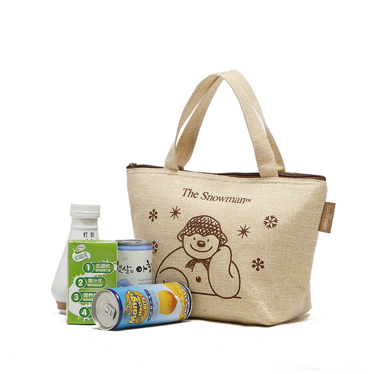 พร้อมส่ง กระเป๋าเก็บอุณหภูมิ กระเป๋าเก็บความเย็น The Snowman มีซิบ มี 2 สี