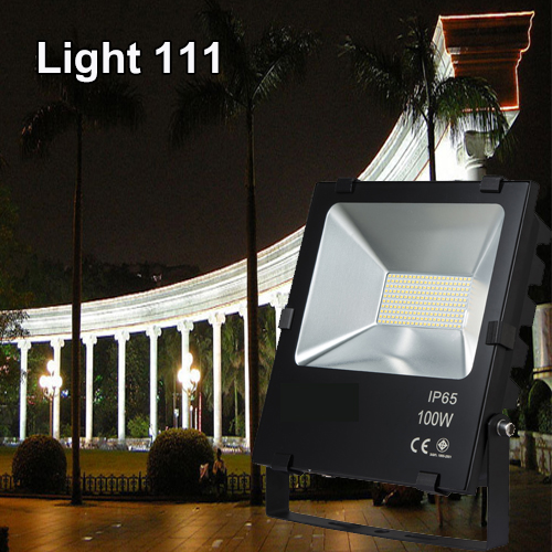 สปอร์ตไลท์ LED 100w (มอก.)แสงสีวอมไวท์ (รุ่นใหม่)