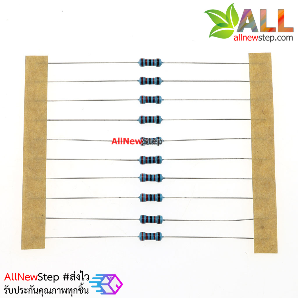ตัวต้านทาน 22K 1/4W Resistor 22 k Metal film 1% จำนวน 10 ชิ้น