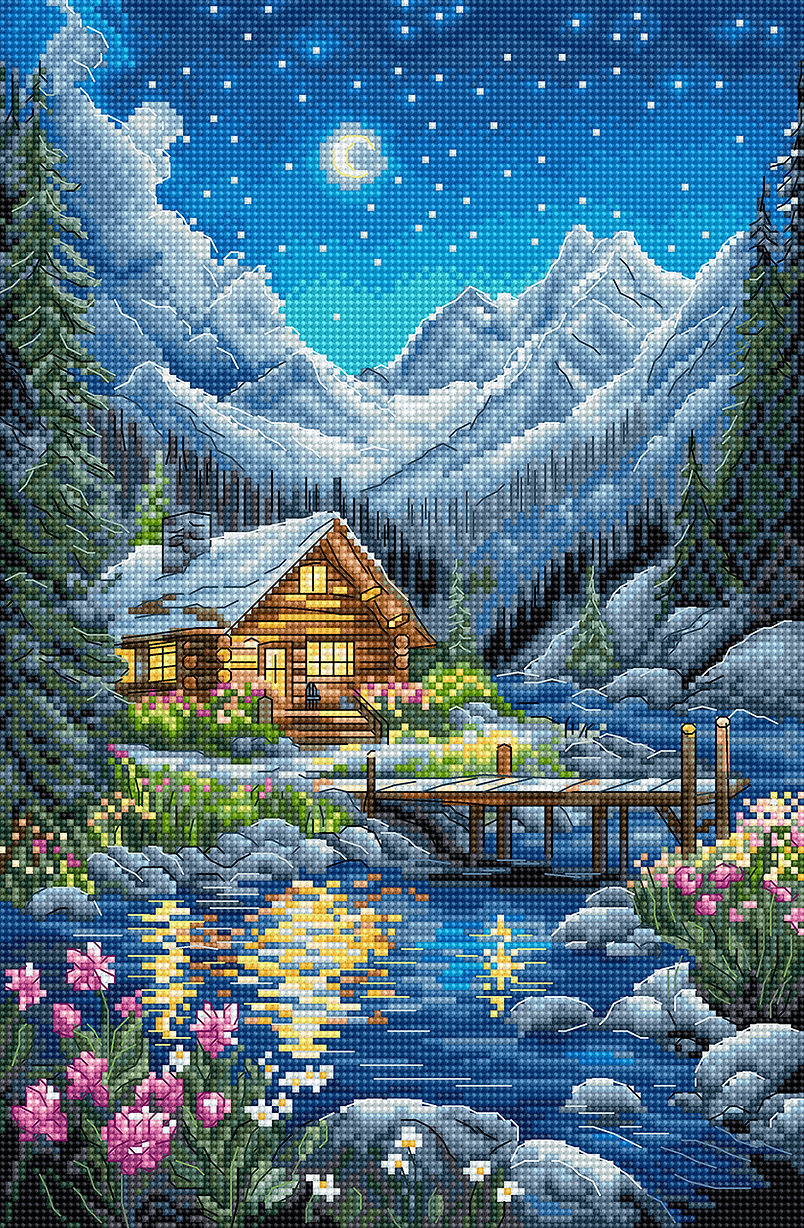 Letistitch ชุดปักครอสติช Moonlit night