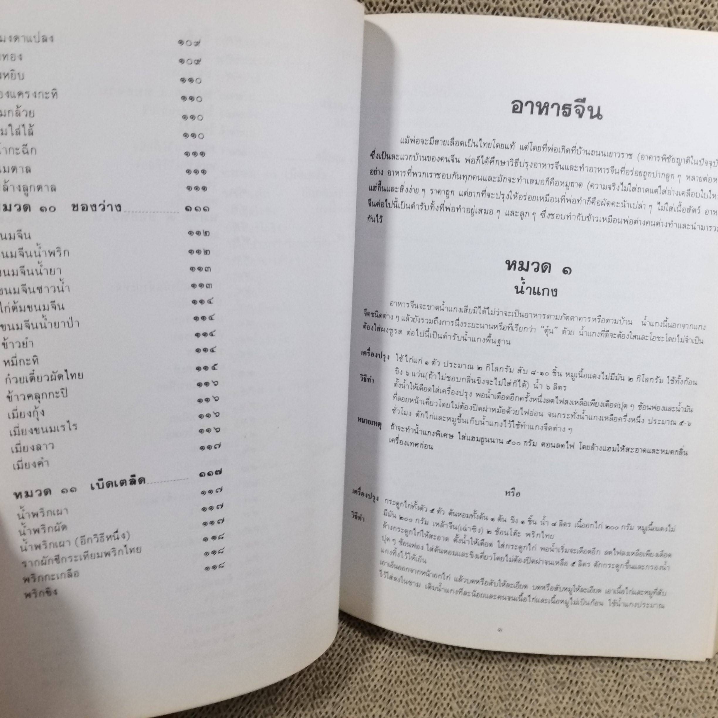 ตำรับอาหาร โดย พระยาอิศราธิราชเสวี กับคุณหญิงฯ และ ลูกๆ อนุสรณ์ในงานพระราชทานเพลิงศพ นางสมจิตต์ สกลคณารักษ์