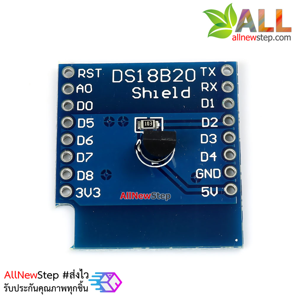 wemos d1 mini DS18B20 temperature sensor module บอร์ด Shield เซนเซอร์อุณหภูมิสำหรับ Wemos D1 mini
