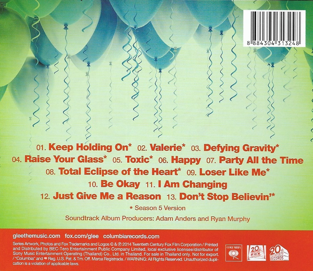 CD,Glee The Music Celebrating 100 Episodes (Glee Cast)(2014)(Soundtrack)(OST.)(Thai)