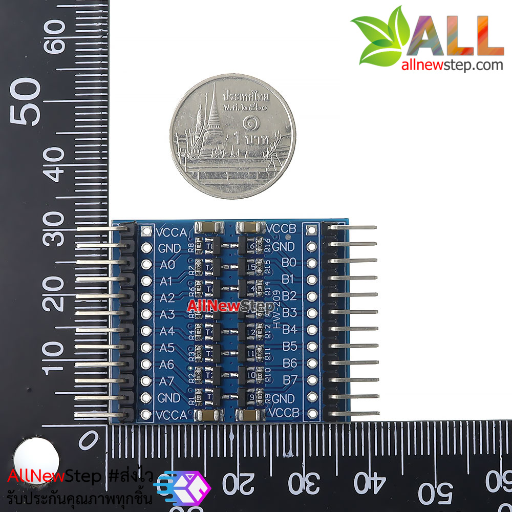 โมดูลแปลงสัญญาณ 3.3V-5V 8 ช่อง logic Bi-directional logical voltage conversion 3.3V-5V IIC UART SPI TTL module