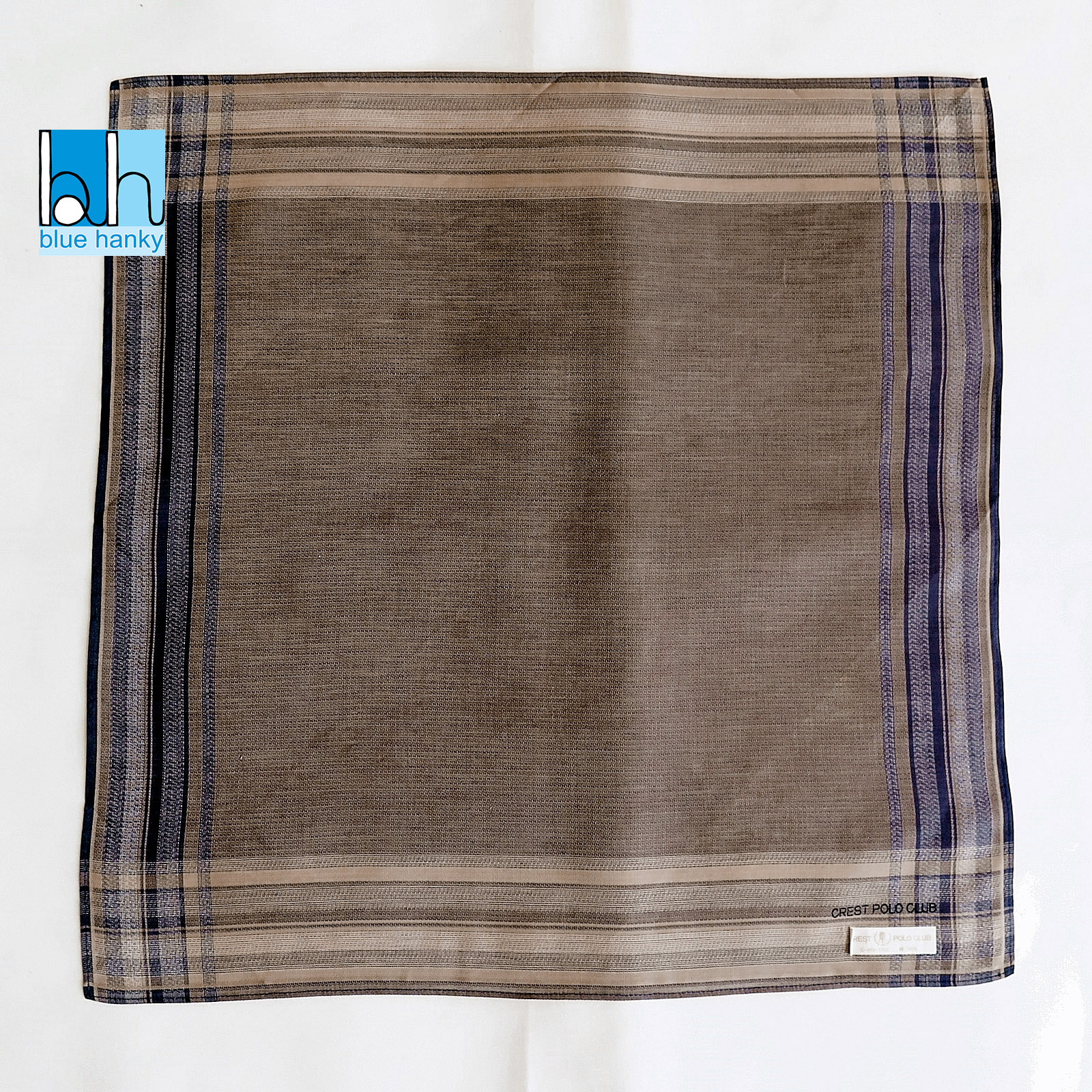 #32 18" CREST POLO CLUB ผ้าเช็ดหน้ามือ2 สภาพดี ผ้าเช็ดหน้าผืนใหญ