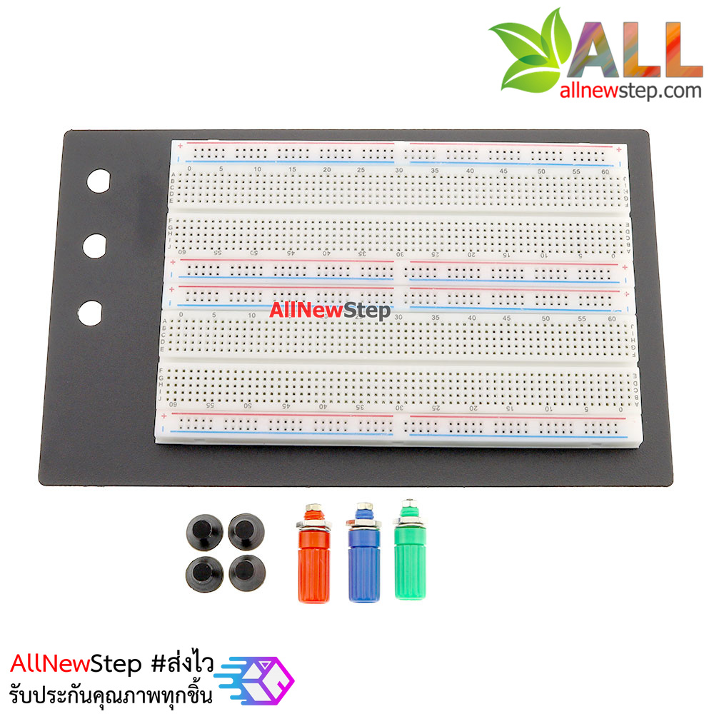 Breadboard Protoboard Test Circuit Board Tie-point 1660 ZY-204 บอร์ดทดลอง 1660 จุด