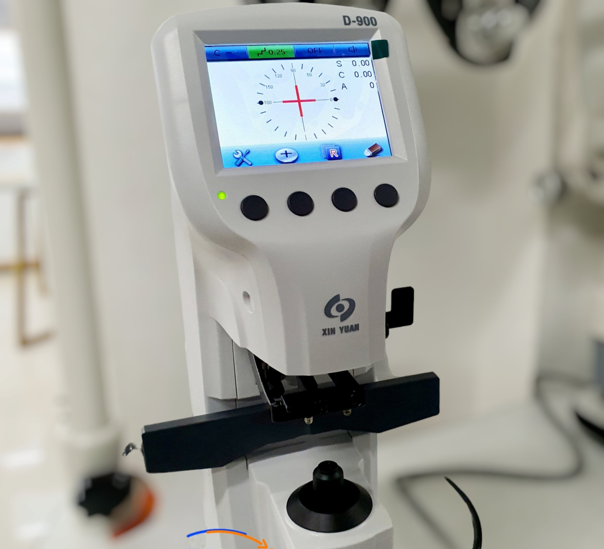 เครื่องเช็ดเลนส์ออโต้ D900 Lensmeter