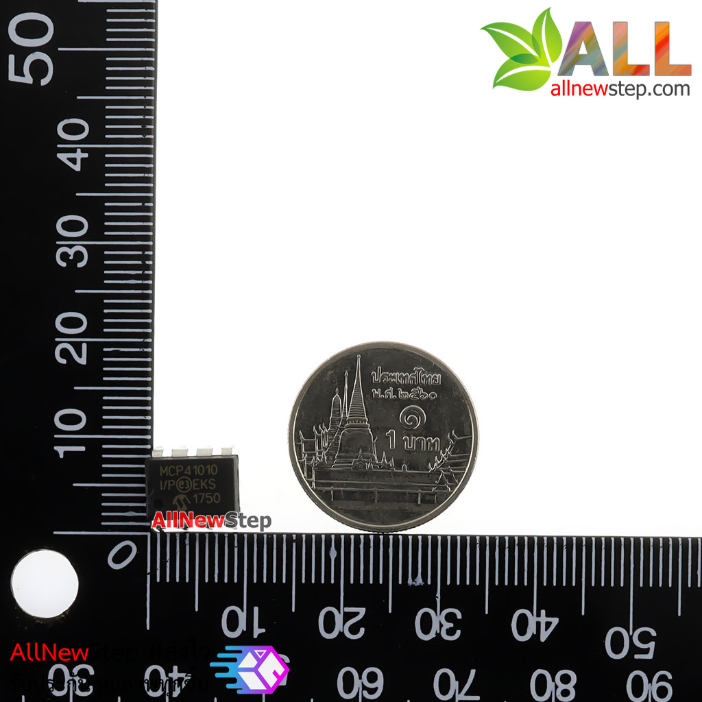 IC MCP41010-I/P MCP41010 DIP-8 Digital potentiometer ไอซีดิจิตอลวอลุ่ม 0-10K