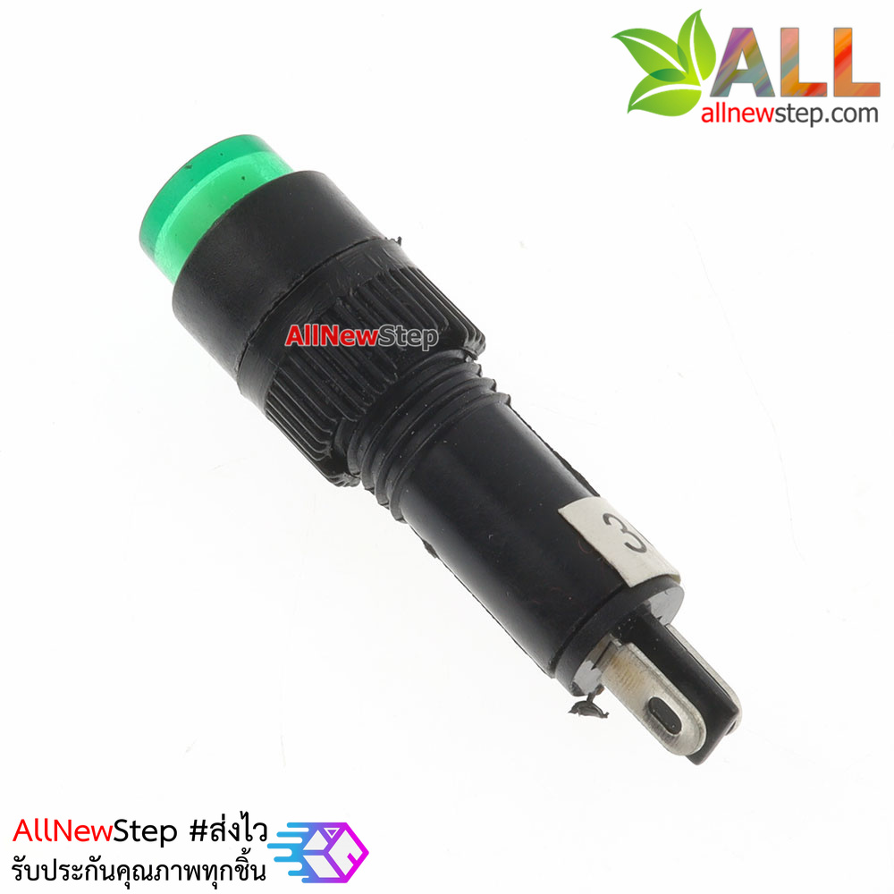 NXD-215 ไฟ LED signal สำหรับติดแผงควบคุม สีเขียว 36VDC