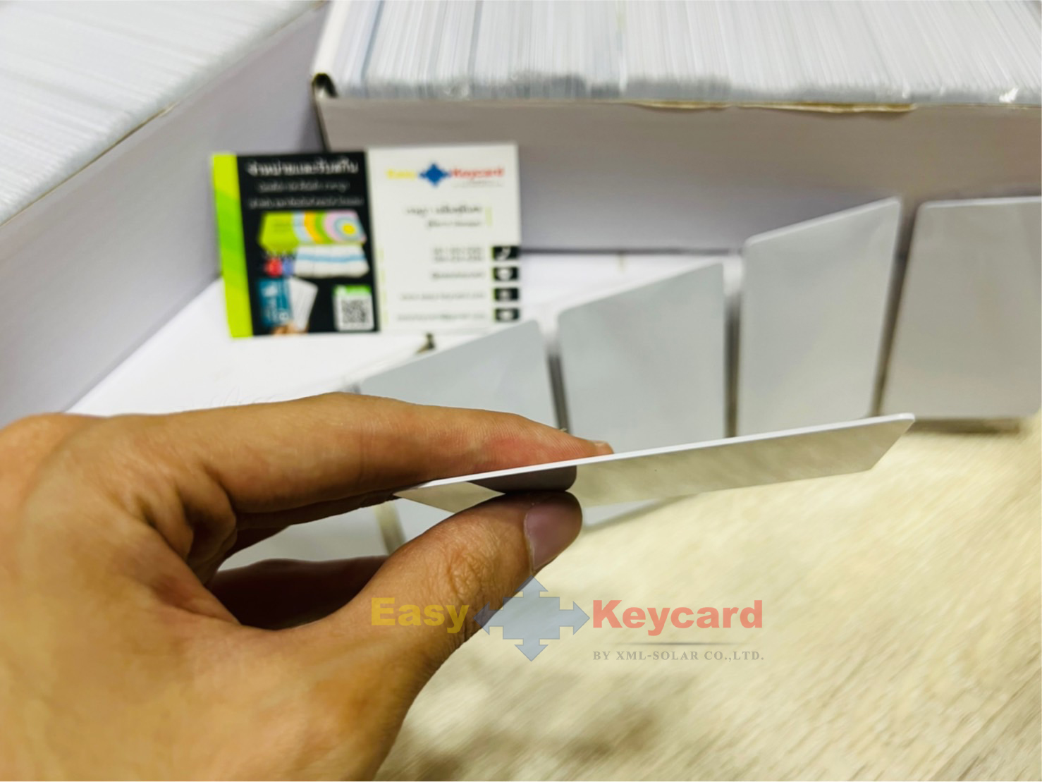 บัตรคีย์การ์ด UHF (RFID Card) (คลื่น 860- 960 Mhz.)