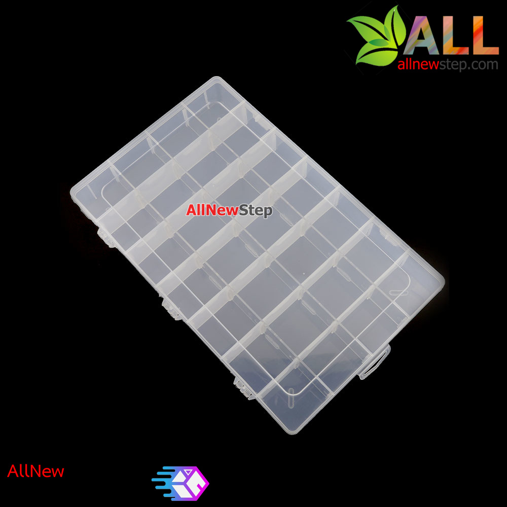 กล่องพลาสติกเก็บอุปกรณ์ 28 ช่อง ขนาด 340x210x45mm