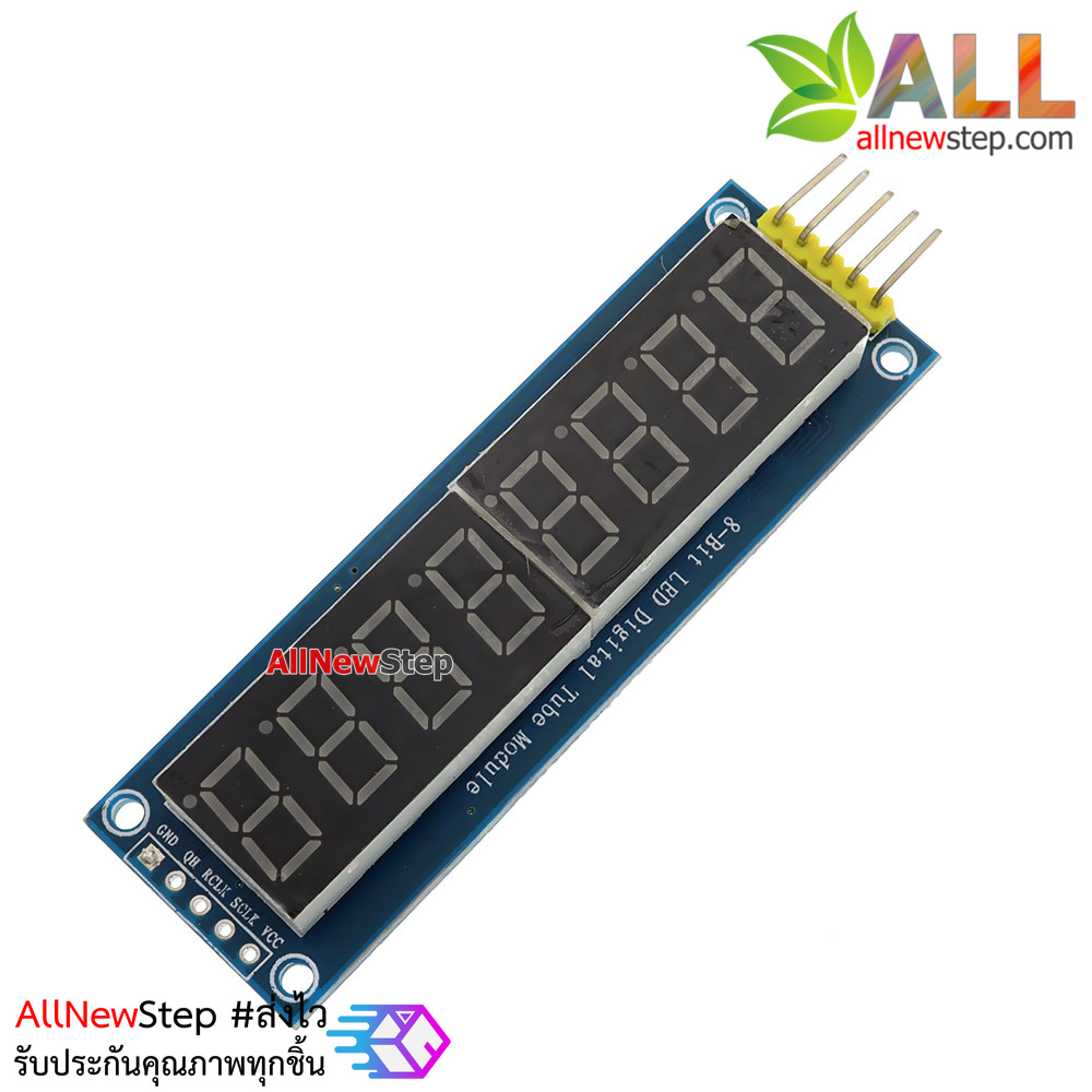 Eight digital tube module LED display Eight serial 74HC595 drivers พร้อมสายไฟ
