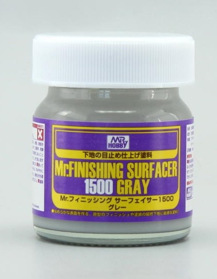 Mr Hobby 40ml Mr Finishing Surfacer Gray 1500