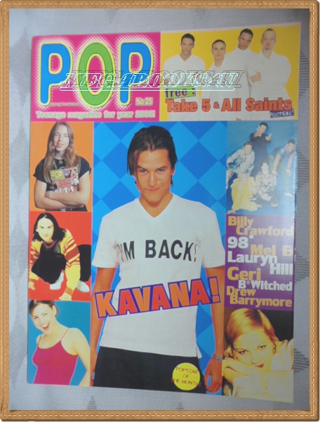 นิตยสาร POP MAGAZINE No.25 ปี1998 แถมโปสเตอร์ขนาดใหญ่