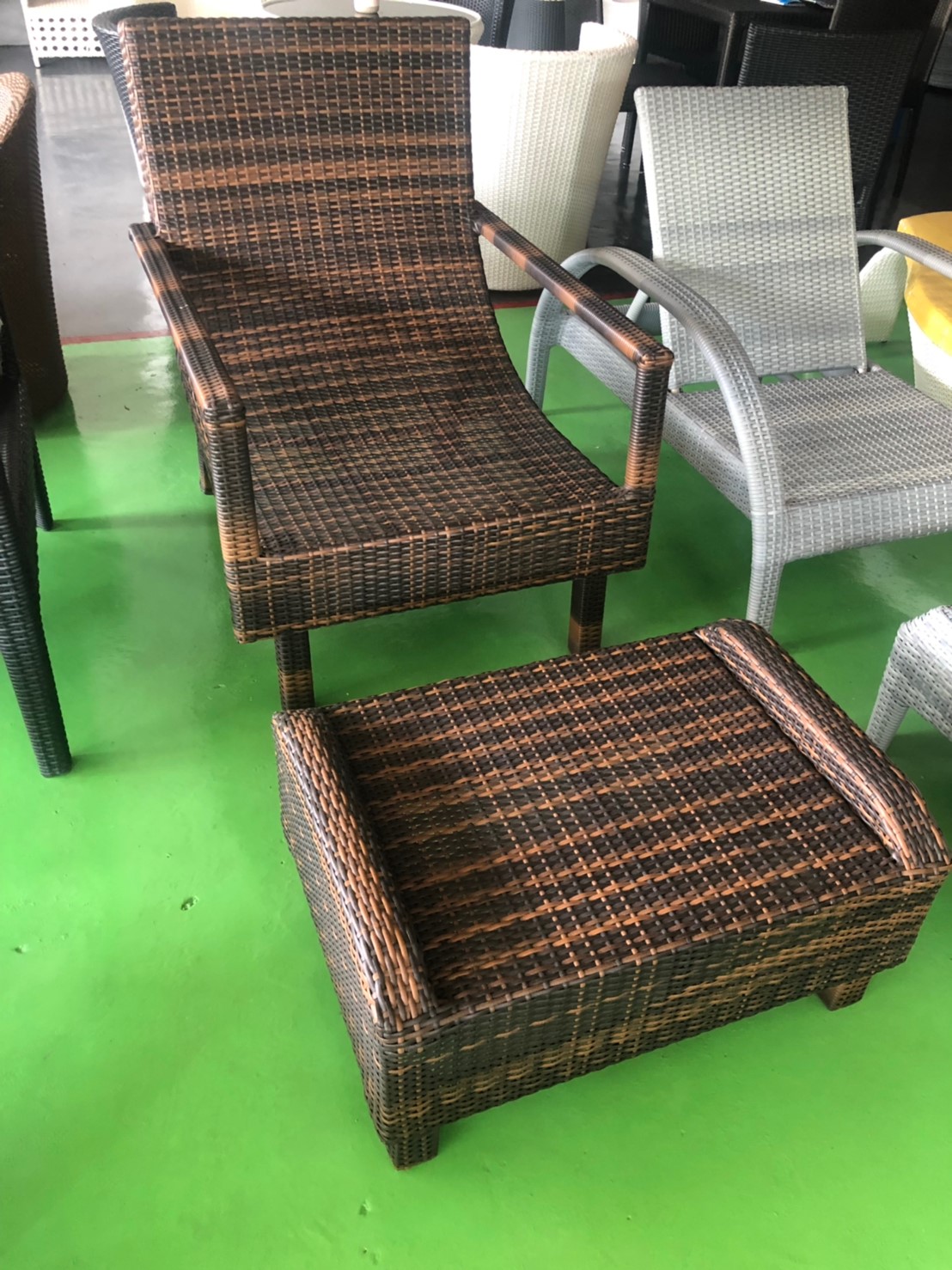 เก้าอี้หวายสาน เก้าอี้ในสวน Rattan Chair Woven rattan chair Woven chair Outdoor chair Garden chair 56