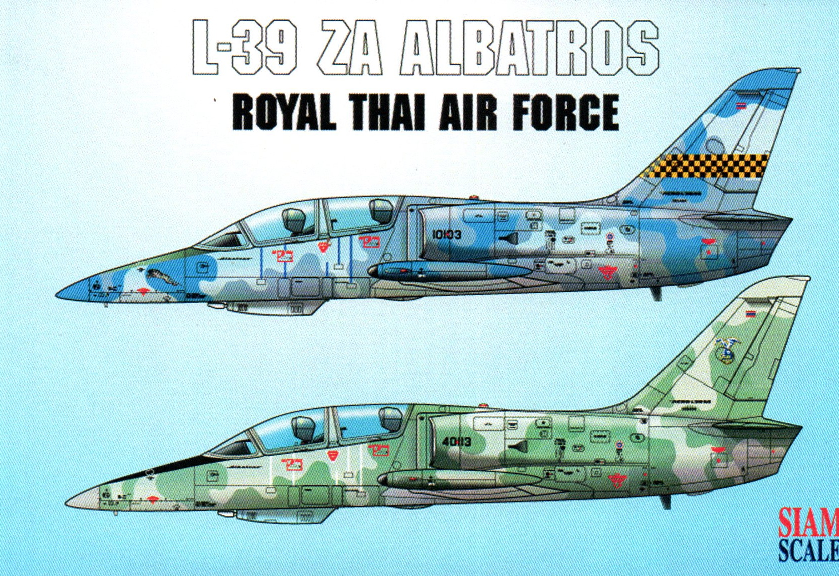 DECAL 1/48 L-39 ZA ALBATROS ROYAL THAI AIR FORCE