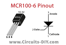 Unidirectional Triac MCR100-6 TO-92 0.8A 400V