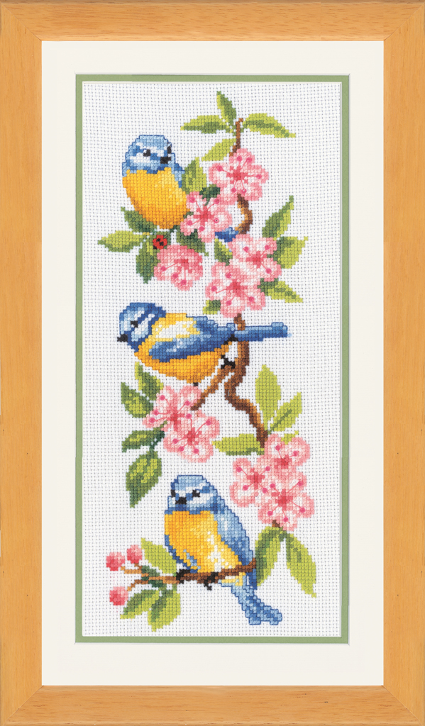 Vervaco ชุดปัก Bluetits on Blossom