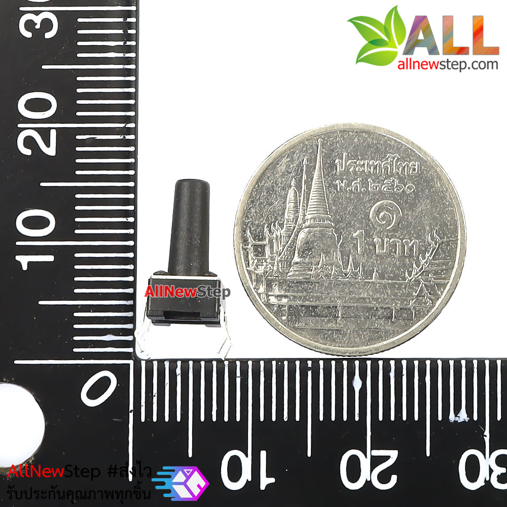 ไมโครสวิตช์ สวิตช์กดติดปล่อยดับ ขนาด 6x6x10mm จำนวน 1 ชิ้น