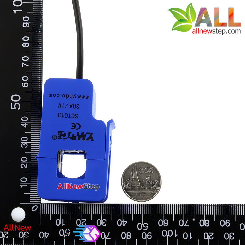 SCT-013-030 CT 0-30A to 0-1V Non-Invasive Current Sensor เซนเซอร์วัดกระแสไฟฟ้าแบบครอบ 30A