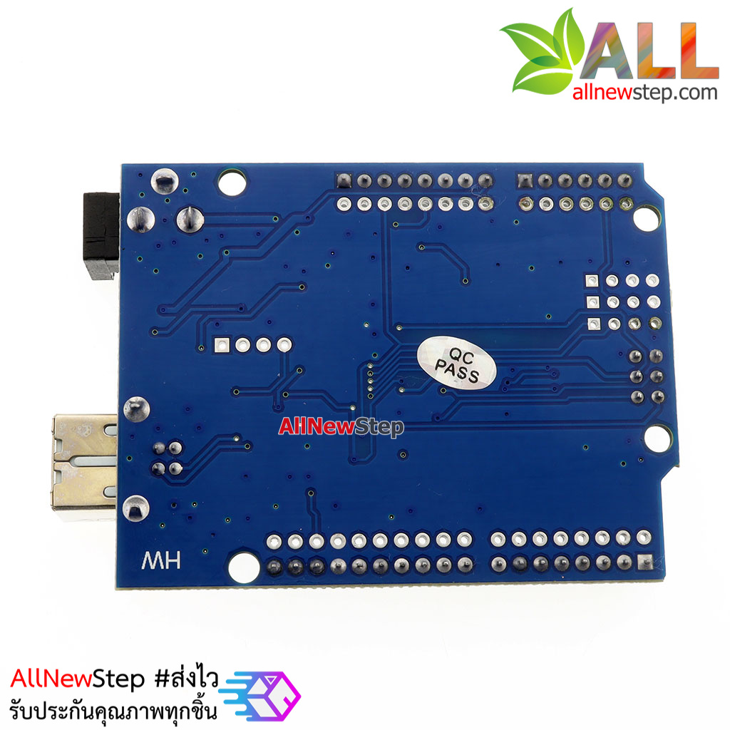 Uno R3 แบบ SMD เพิ่มพอร์ทขยาย พร้อมสาย USB Uno Arduino-Compatible
