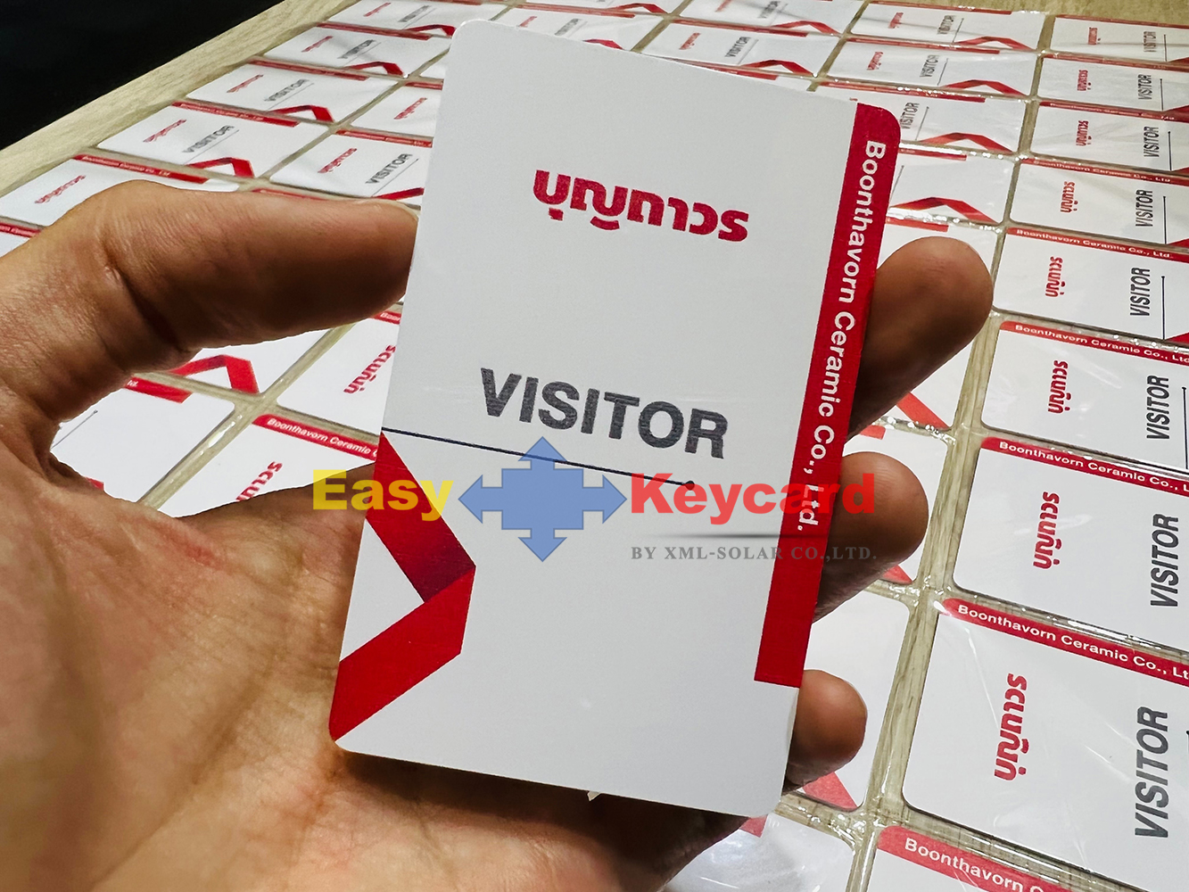 ค่าบริการสกีนบัตร 1 ด้าน (100 ใบ)