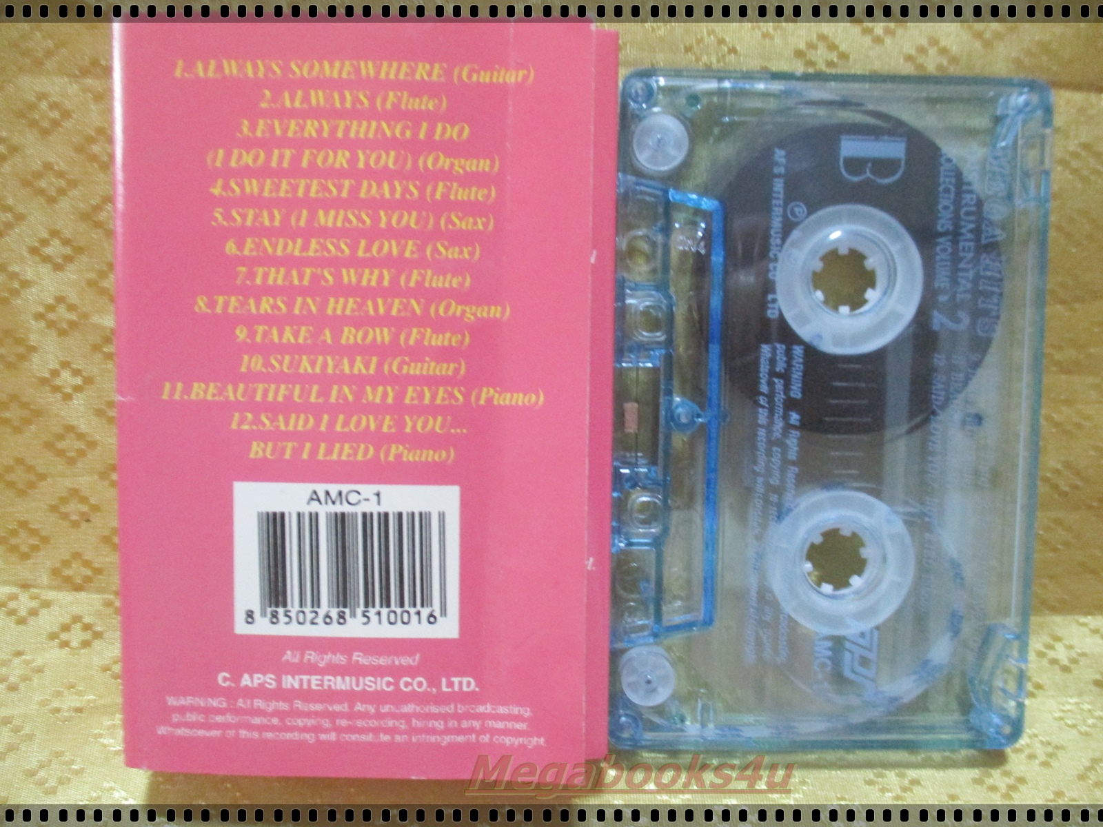 เทปเพลงสากล MEGA HITS INSTRUMENTAL VOL02