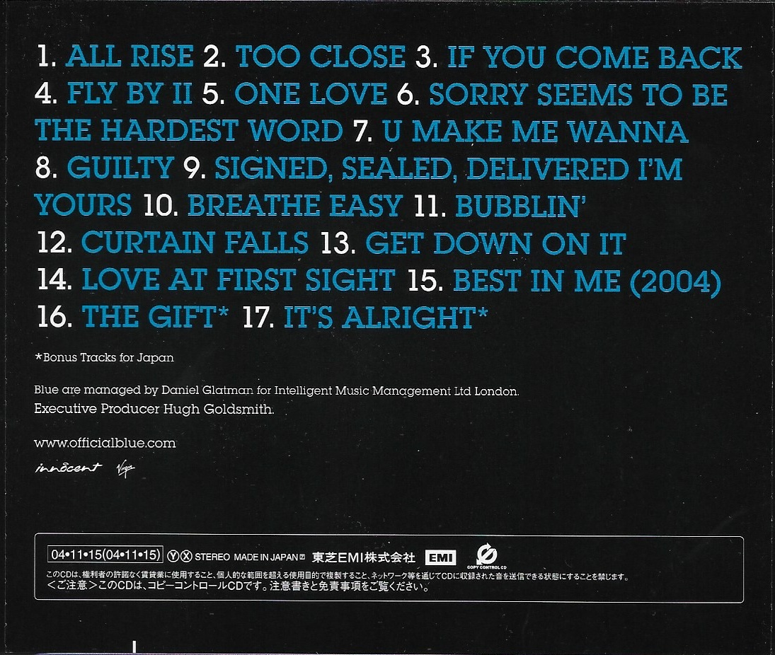 Used CD,Blue - Best of Blue (B)(2004)(Japan)