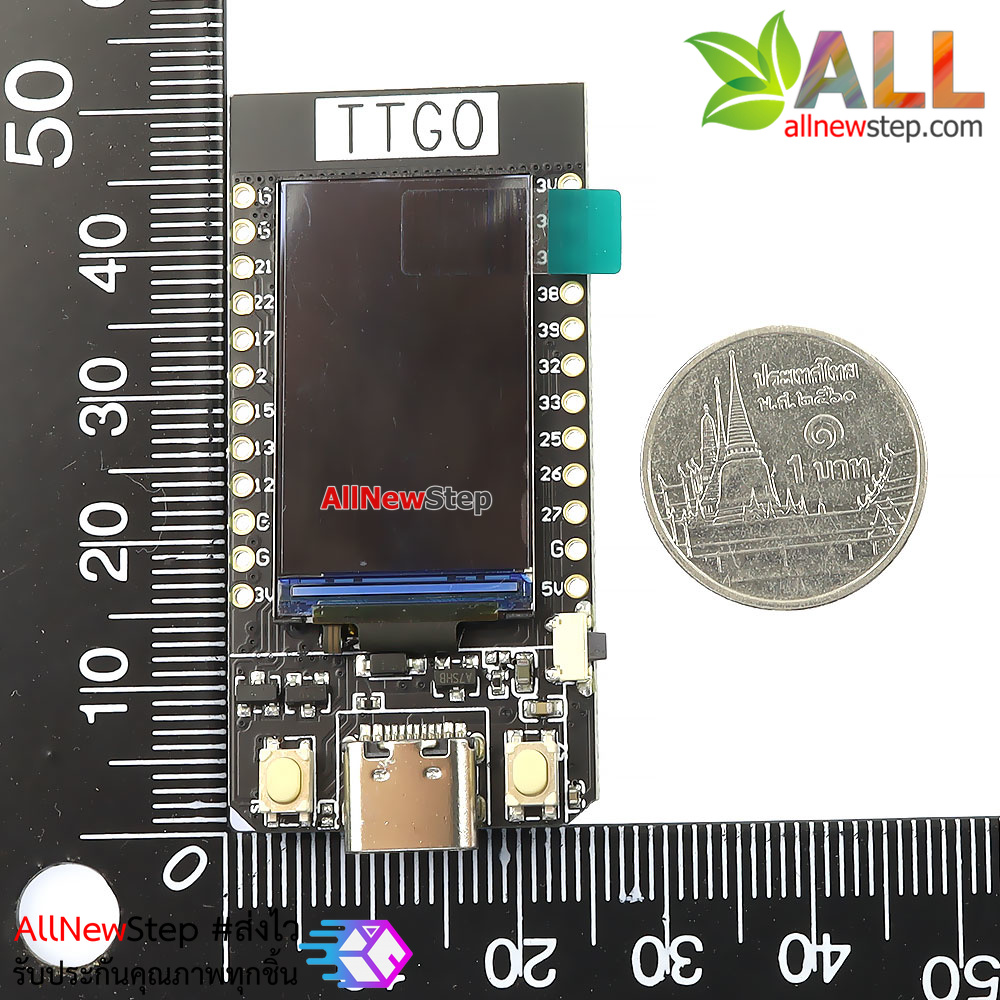 ESP32 พร้อมจอในตัว TTGO T-Display ESP32 WiFi Bluetooth module 1.14 inch LCD display development board