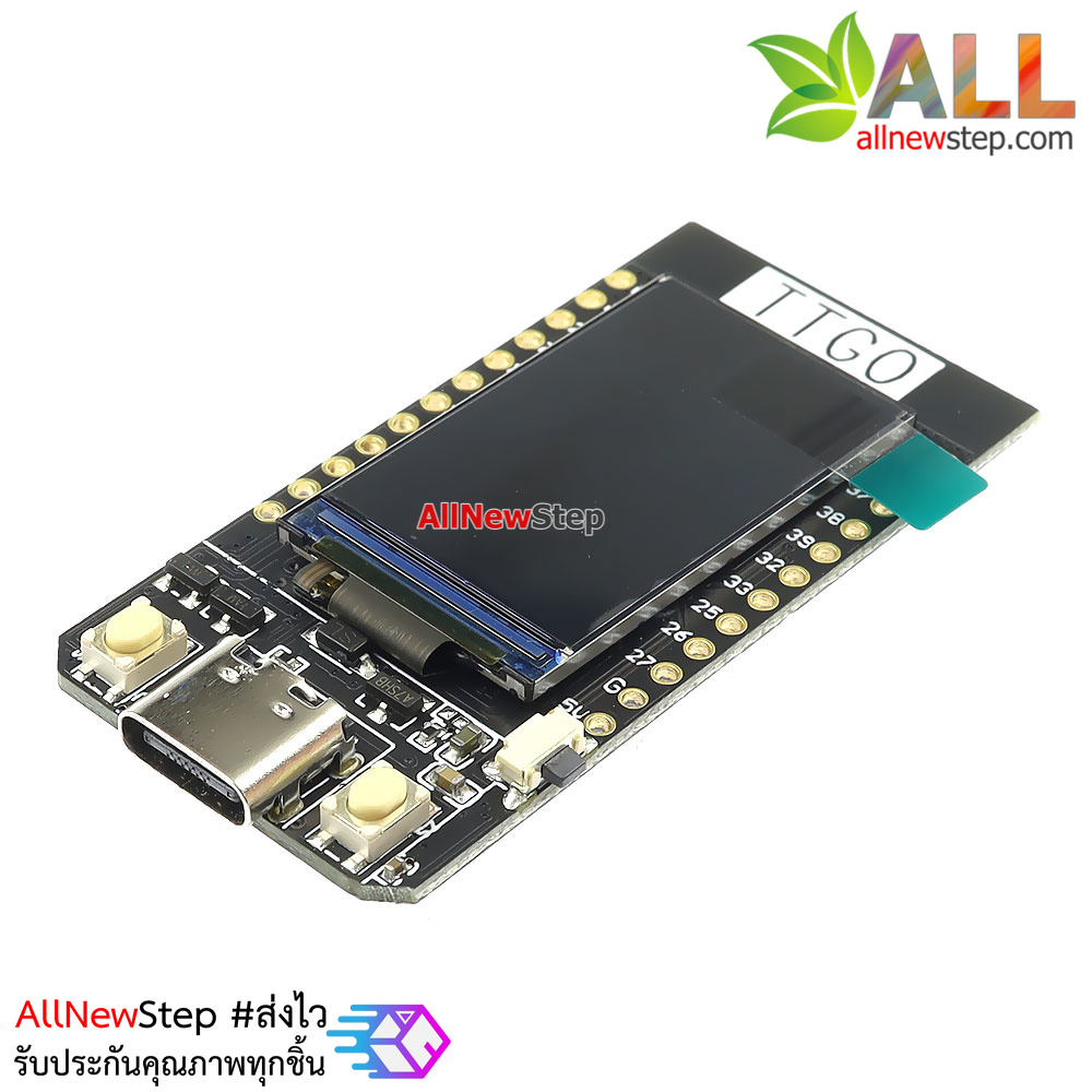 ESP32 พร้อมจอในตัว TTGO T-Display ESP32 WiFi Bluetooth module 1.14 inch LCD display development board