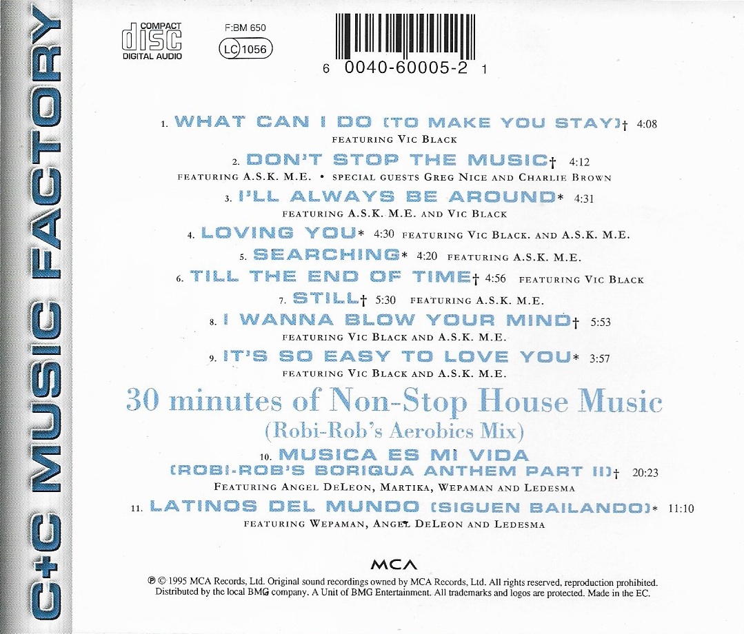 Used CD,C+C Music Factory - C+C Music Factory (C)(1995)(EC)