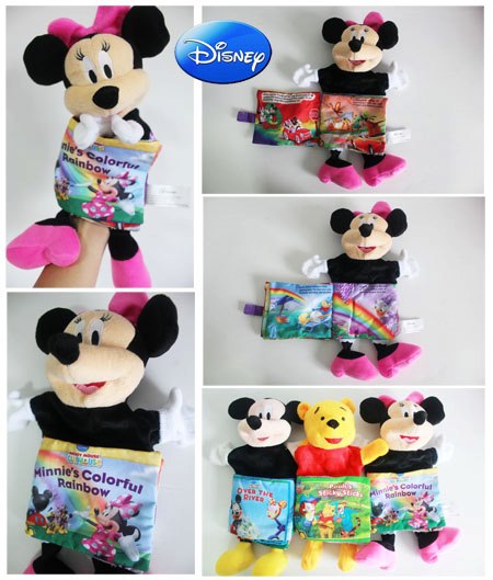 นิทานผ้า+หุ่นมือ 2 in 1 หมีพูห์ / มินนี้เม้าส์ /มิกกี้เม้าส์