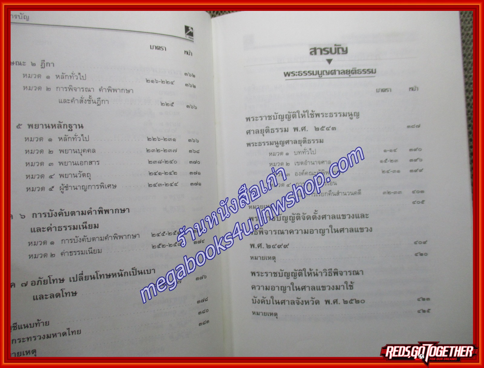 ประมวล วิ.แพ่ง วิ.อาญา พระธรรมนูญศาล / พิชัย นิลทองคำ (เนื้อเรื่องไม่มีรอยขีดเขียน,แผ่นรองปกมีชื่อเจ้าของเดิม)